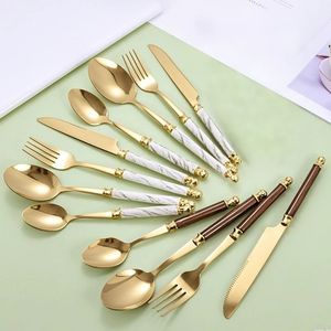 Juego de Cubiertos de Lujo Dorados para Banquetes, Vajilla Elegante para Comedor, Venta al por Mayor, Exportación, Suministros para Hostelería - Product Image 4