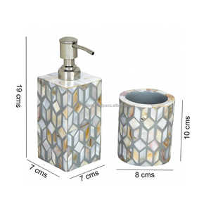 ชุดอุปกรณ์ห้องน้ำเรซิ่นอีพ็อกซี่ ลายโมเดิร์น กันน้ำ สำหรับจัดระเบียบอุปกรณ์อาบน้ำอย่างมีสไตล์ - Product Image 5