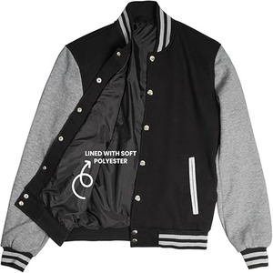 College Baseball Varsity <b>Jacket</b> for <b>Men</b> Premium Wool & <b>Leather</b> Letterman Design Football Varsity <b>Jacket</b> - Product Image 2