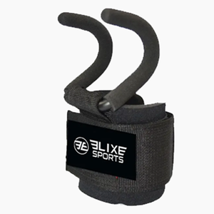 ELIXE SPORTS Adjustable Wrist Support Hook Loop Closure Non-Slip <b>Weight</b> <b>Lifting</b> Unisex Black - Product Image 3