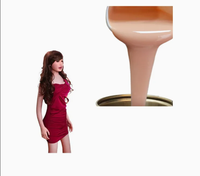 Caoutchouc de silicone liquide bicomposant couleur chair, dureté personnalisée, matière première pour la fabrication de poupées adultes et de mannequins grandeur nature