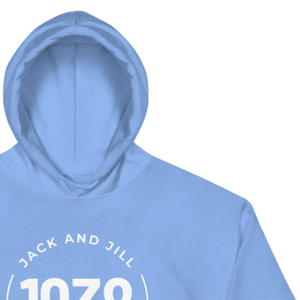 Sweat-shirt à capuche unisexe bleu clair en molleton doux à manches longues avec poche kangourou, vêtement décontracté d'hiver, streetwear tendance - Product Image 4