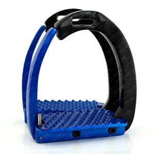 Estribos flexibles para caballos Silla de montar para caballos Estribos de aluminio grabados Estribos ecuestres de doble resorte Rider Foot Freedom - Product Image 4