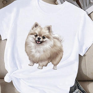 Fluffy Pomeranian Dog Camiseta cómoda para mujer - Product Image 4
