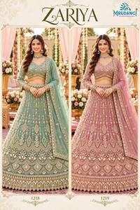 Ensemble de lehenga pour femmes avec perles Salsa de qualité supérieure |   Ornementation lourdement perlée avec Can-Can |   Tenue ethnique 2 pièces entièrement cousue - Product Image 5