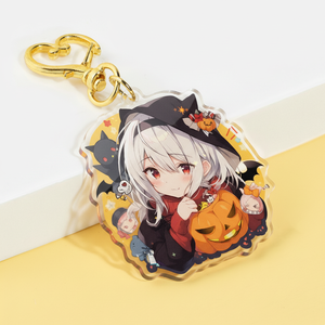 Custom Logo Transparent Acrylic Keychain Anime Cartoon Pendant Flash Carabiner Promotional Keychain Personalized