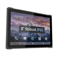 Tableta Robusta de 8 Pulgadas Android GMS, IP65 Resistente al Agua, PC Industrial Delgado, Dispositivo para Trabajo en Exteriores, Escáner de Código de Barras 2D, NFC, 4G, MIL-STD-810H