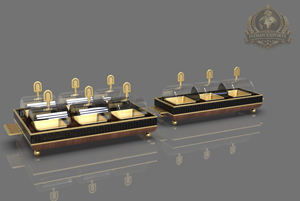 Luxury Premium Customized Design Tableware Set Gold Metal <b>Glass</b> Wood Eco-Friendly Home Party Use <b>Serving</b> <b>Bowl</b> Dome Candy Jar - Product Image 4