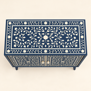 Mueble de Almacenamiento Decorativo Hecho a Mano con Incrustaciones de Hueso de Lujo, Proveedor Mayorista y Exportador - Product Image 3