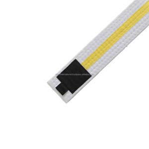 Alta calidad Unisex algodón Judo Karate Bjj Taekwondo cinturones logotipo personalizado impresión para Kung Fu artes marciales clasificación - Product Image 6