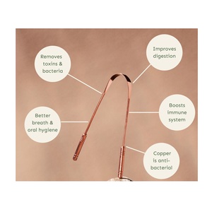 Balanced Copper Tongue Cleaning Tool Reusable Oral Hygiene Scraper for Fresh Breath Detox Support and Consistent Dental Care - Product Image 6