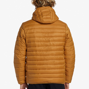 100% Nylon Stand Collar Patchwork Puffer <b>Jacket</b> - Product Image 5