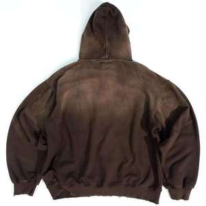 Sweat à capuche 100% Coton de Haute Qualité, Délavé à l'Acide, Série High Street, Effet Vieilli, Vente en Gros - Product Image 4