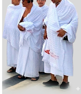Luxury Ihram Towels for Hajj & Umrah Travel 100% Pure Cotton <b>2</b>-<b>Piece</b> <b>Set</b> Spring Season Quick Dry Breathable Lightweight - Product Image 1