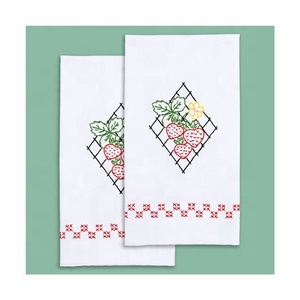 Serviette brodée en tissu de coton imprimé d'usine en gros Serviettes de cuisine golf La vie est meilleure Arroseurs Serviette imprime - Product Image 4
