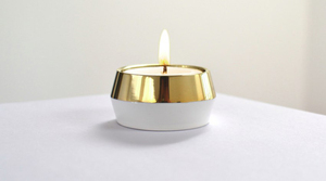 Factory Wholesale Wax Tea Light Candles with Wooden Candle Holder,wooden Handmade Stone Candle Holders, Lanterns, Candle Jars - Product Image 3