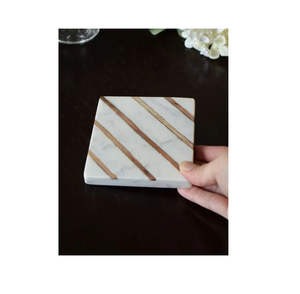 High Quality <b>Marble</b> <b>Coaster</b> Mats Pads Wholesale Custom Printed logo Coffee Cup Laser Engrave <b>coaster</b> - Product Image 3