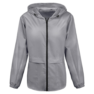 Coupe-vent long unisexe tendance grande taille en polyester respirant et écologique, imperméable pour l'extérieur - Product Image 3