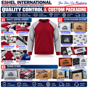Fabricante de sudaderas con mangas raglán personalizadas para marcas de ropa, producción OEM de marca privada y venta al por mayor a nivel mundial. - Product Image 3