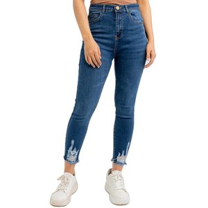 Pantalon en jean pour femme, nouvelle collection, style streetwear décontracté, coupe skinny, personnalisable, vente en gros - Product Image 1