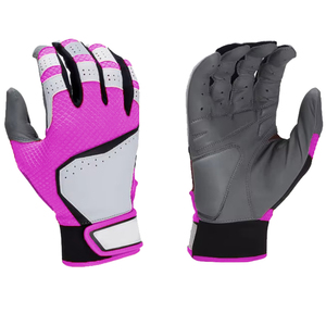 Customized Color Adult Leather Batting Glove Right Hand Training Use Custom Logo Design - Product Image 1