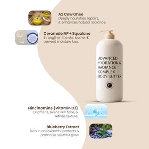 Loción Premium Avanzada para Hidratación y Luminosidad con Manteca de Karité, Cacao, Mango, Kokum y Aguacate, 200 ml, Venta al Por Mayor, OEM/ODM, Marca Privada - Product Image 3