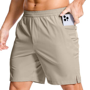 Shorts de sport et de course pour hommes OEM de haute qualité, couleur unie, séchage rapide, respirants, taille élastique, pour l'entraînement et le tennis - Product Image 1