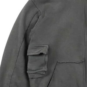 Sudadera con Capucha Oversize de Felpa Lavada al Ácido, Manga Larga, Color Personalizado Sostenible, Nueva, Elegante, Básica, Mezcla de Algodón, para Hombre, de la Más Alta Calidad - Product Image 6