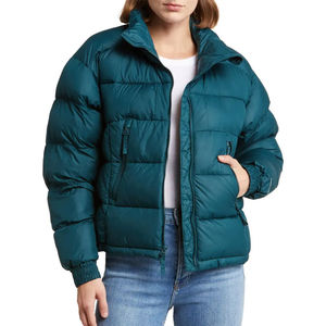 Women's <b>Cropped</b> <b>Puffer</b> <b>Jacket</b> Lightweight Insulated Winter Coat Casual Streetwear Quilted Outerwear Custom Oem <b>Puffer</b> <b>Jacket</b> - Product Image 6