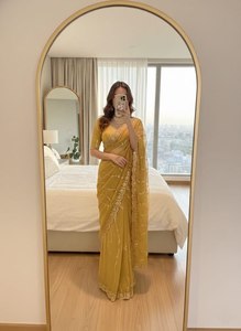 ผ้าซิ่นเลหาริยา ชาร์ม ซารี ริช เวฟ ซารี เฟสเทิล โกลว์ ซารี ขอบผ้าหรูหรา ซารีพรีเมียมมอส ซารี เฮอริเทจ เลหาริยา ซารี ชายนิง - Product Image 4