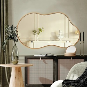 Cloud Shape Gold Wall Mirror Perfect For Bathroom Fresh Spaces And Room Decor Adds Soft And Modern Aesthetic Appeal From India - Product Image 6