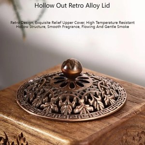 Porte-encens religieux en bois fait main, design plateau long, 100% naturel, durable, pour la maison, le bureau, la méditation, ou comme cadeau - Product Image 4