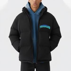 เสื้อแจ็คเก็ตดาวน์บุขนเป็ดสำหรับผู้ชาย ยี่ห้อ Brand แบบกันน้ำ ใส่ได้สองด้าน มีฮู้ด ไซส์ใหญ่พิเศษ ปิดด้วยซิป สำหรับฤดูหนาว ความยาวปกติ บรรจุภัณฑ์แบบดรัม - Product Image 5