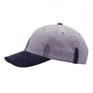Casquette de baseball en denim gris Amkoor à 6 panneaux avec visière bleu foncé, respirante et imperméable, unisexe, réglable, décontractée pour adultes - Product Image 5