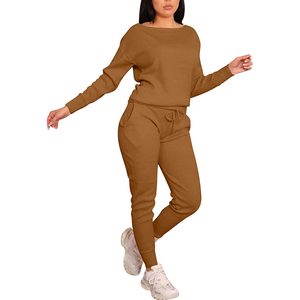 <b>Women's</b> Custom Logo Plus Size Solid Eco-Friendly Polyester Tracksuits Sets for Summer Exercise <b>Warm</b>-Up Training - Product Image 5