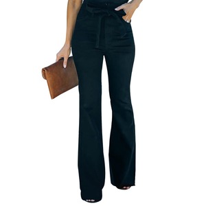 Women Flare Pants High <b>Waist</b> Stretchy Yoga Pants Breathable Fitness Wear OEM Supplier Pakistan Manufacturer - Product Image 1