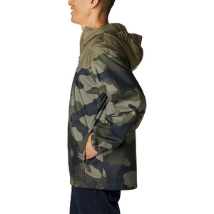 Wholesale Men's Camouflage Print Soft Shell <b>Jacket</b> With Hood Zip Front Water Resistant Outdoor Wear Regular Fit - Product Image 3