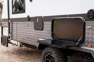 22ft Off Road RV Caravan Camper Travel Trailer Mobile Home with <b>Kitchen</b> Bathroom Sleeping Space Adventure Touring Use - Product Image 6