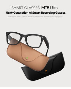 New Generation MT5 Ultra Smart <b>Glasses</b> With 8MP <b>Camera</b> AI Real-time Translation Music Playback BT Calling Charging case 2 Lens - Product Image 2