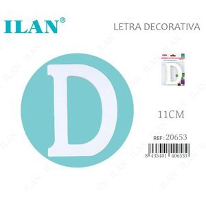 Lettera Decorativa Ilan D 11Cm Bianca Per Decorazione Murale - Product Image 1