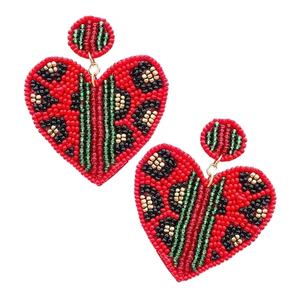 Dernière broderie perlée à la main arbre de Noël boucles d'oreilles goutte mignon élégant nouveau Design luxe fantaisie à la mode haut à la mode - Product Image 5