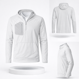 Sudadera con Cierre de Cremallera, Fabricante de Ropa Deportiva Personalizada OEM ODM – Sudadera Deportiva con Capucha – Muestra de Diseño Gratuita Disponible - Product Image 3