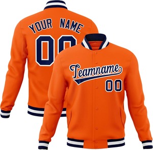 Custom Men's Yellow Varsity <b>Jacket</b> with Team Name and Number <b>Heat</b>-Transfer Printing Preppy Style Autumn Wear - Product Image 3