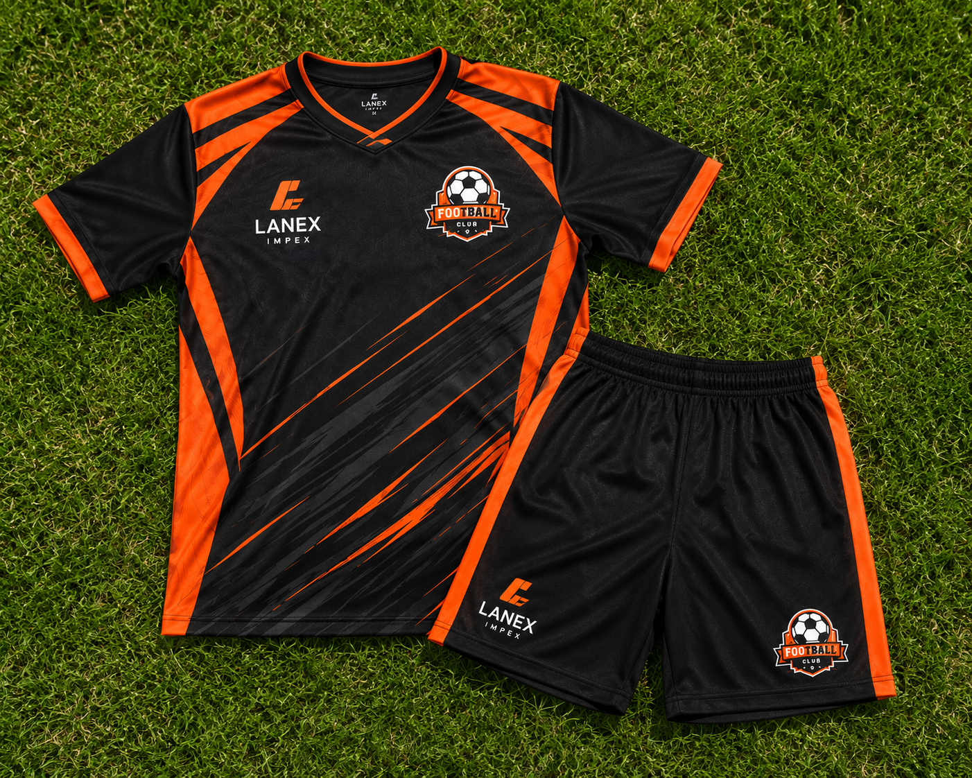 Noir avec Orange