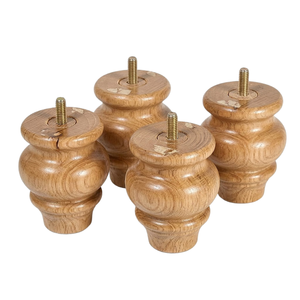 Natural Solid Wood <b>Sofa</b> Legs Decorative Hardwood Furniture Feet for Couch Loveseat Ottoman and Coffee Table <b>Support</b> - Product Image 1