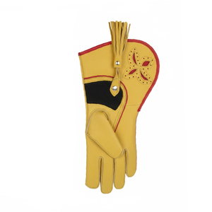 Gants de fauconnerie en cuir personnalisés, prix d'usine OEM ODM, qualité supérieure, confortables, durables, protection des mains, fournisseur - Product Image 6