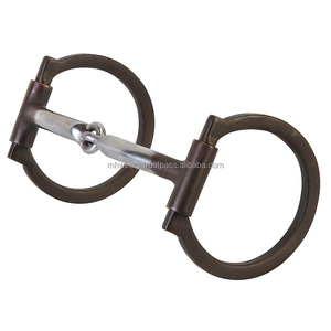 บิตม้า MH รุ่น Veterinary D-Shape Waterford แบบมีที่ครอบแก้ม  ปากม้าแบบ Snaffle  ผิวขัดเงาเรียบ  ทำจากสแตนเลสสำหรับม้า - Product Image 5