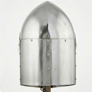 หมวกนักรบยุคกลางทรง Sugarloaf ทำมือจากเหล็กอ่อน สำหรับการแสดงประวัติศาสตร์ คอสเพลย์ จำหน่ายส่ง - Product Image 6