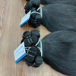 Extensiones de cabello natural de trama de mechones rectos naturales de cabello humano crudo vietnamita de muy alta calidad listo para enviar - Product Image 2