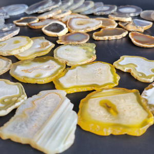 จี้หินอาเกตสีเหลืองธรรมชาติแกะสลักพร้อมที่จับโทรศัพท์แบบ Pop Socket ขายส่ง ออกแบบตามสั่ง - Product Image 6